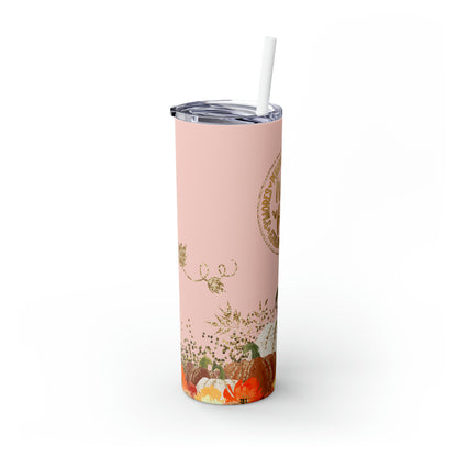Hello Fall Skinny Tumbler with Straw, 20oz