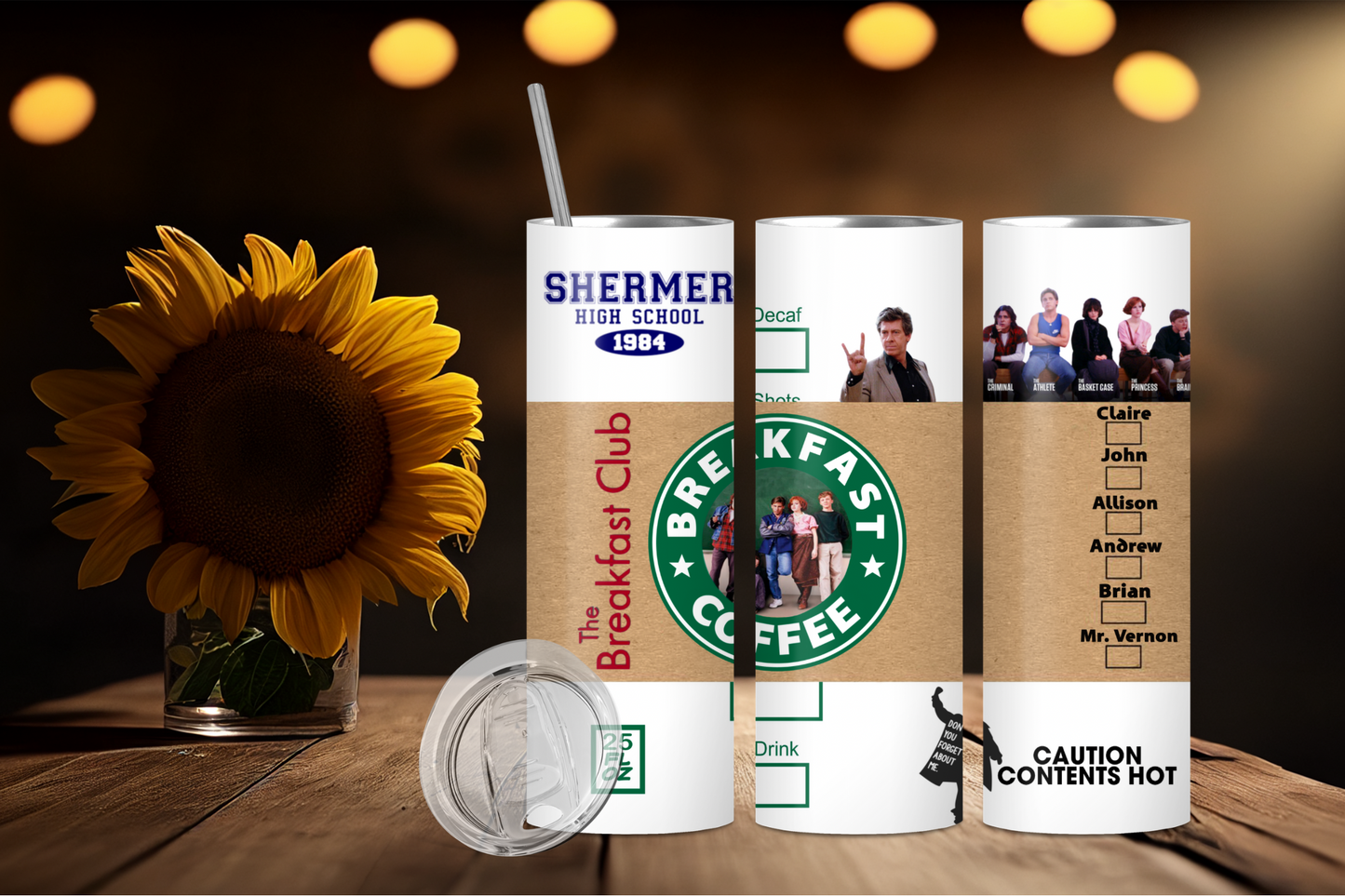 The Breakfast Club Skinny Tumbler, 20oz