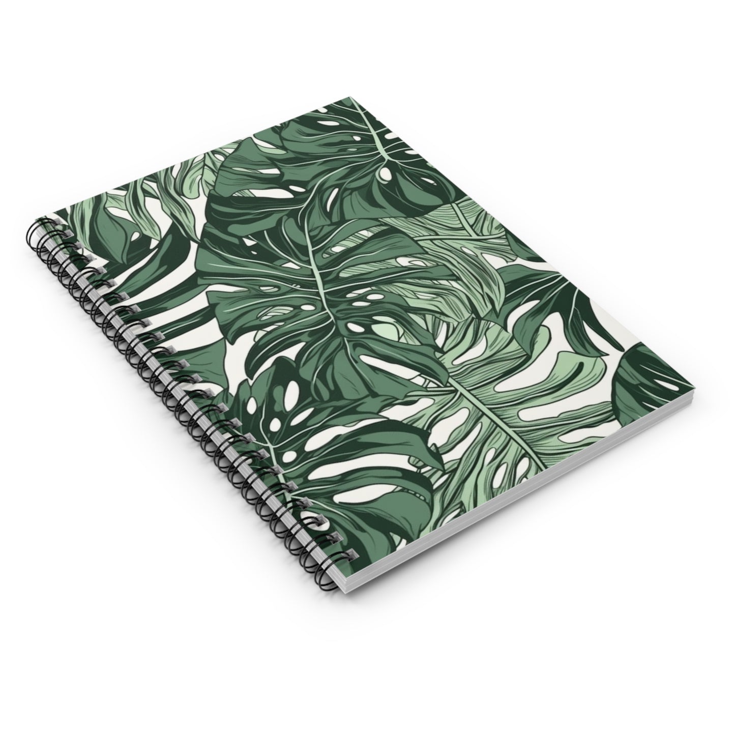 Leaves Journal or Notebook. Diary Notes Spiral Notebook - Ruled Lined