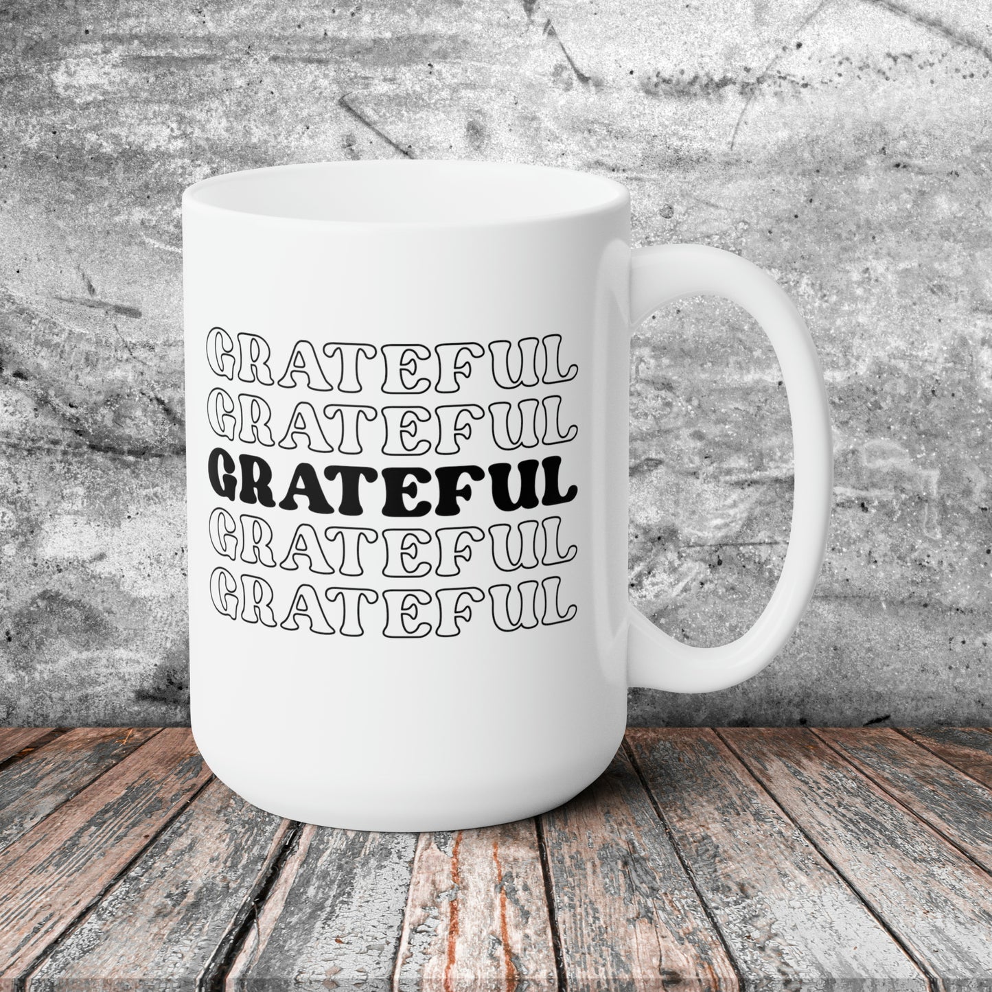 Grateful! Fall Ceramic Mug 15oz