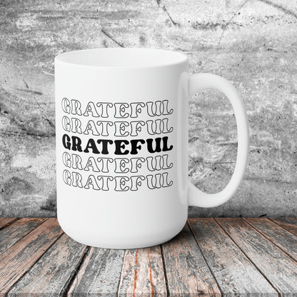 Grateful! Fall Ceramic Mug 15oz