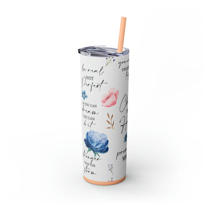 Choose to be happy! Skinny Tumbler, 20oz