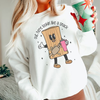 Out Here Looking Like a Snack! Crewneck Sweatshirt