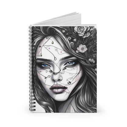 Beautiful Woman! Journal or Notebook. Minimalist, Notes Spiral Notebook - Ruled Line