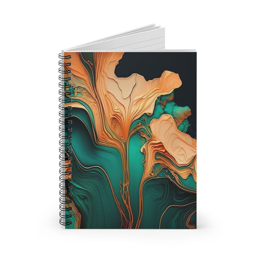 Colorful Explosion Journal or Notebook. Diary Notes Spiral Notebook - Ruled Lined
