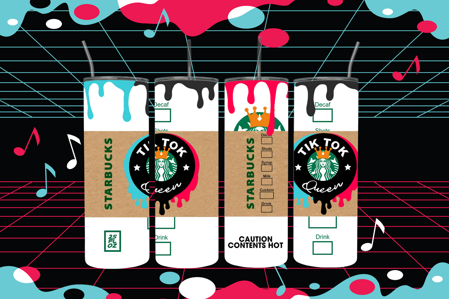 Tik Tok Starbucks Skinny Tumbler, 20oz
