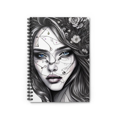 Beautiful Woman! Journal or Notebook. Minimalist, Notes Spiral Notebook - Ruled Line