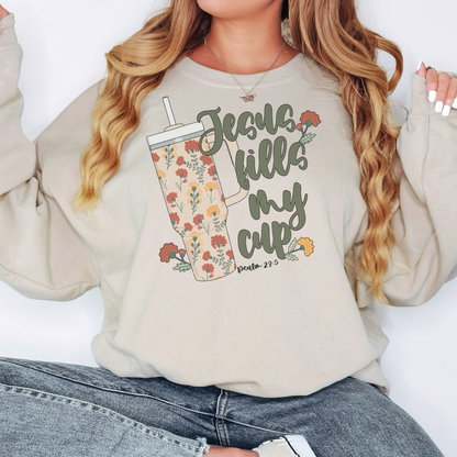 Jesus Fills My Cup Crewneck Sweatshirt