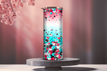Tik Tok Hearts Enthusiast’s 20oz Slim Trendsetter Tumbler