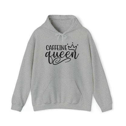 Caffeine Queen Hoodie - Comfortable & Fashionable Sweatshirt in Multiple Colors Coffee Lover, Caffeine Lover