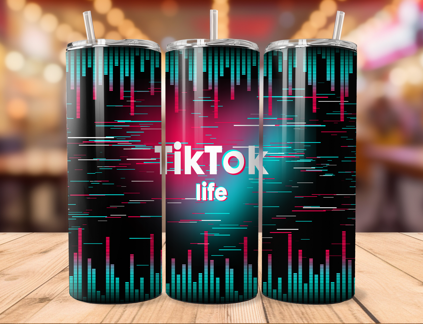 Tik Tok Life Skinny Tumbler, 20oz