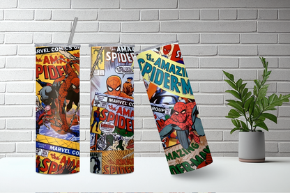 Spider-Man Comic Skinny Tumbler, 20oz