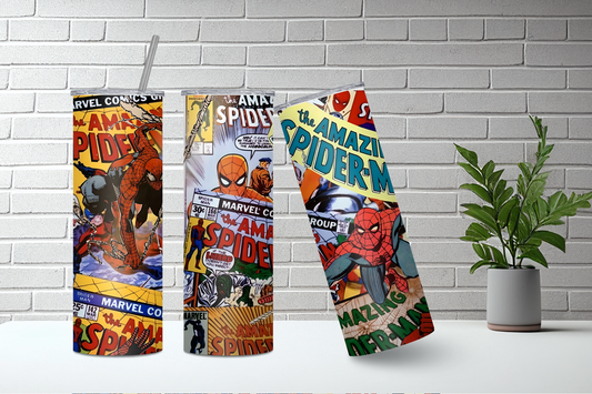 Spider-Man Comic Skinny Tumbler, 20oz
