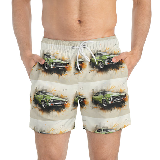 Men’s Chevy Nova Swim Trunks (AOP)