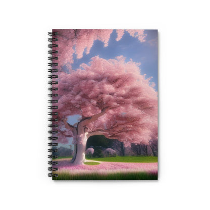 Cherry Blossom Tree! Journal or Notebook. Notes Spiral Notebook - Ruled Line