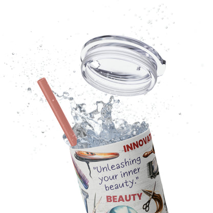 Hairdresser Life EcoChic 20oz Skinny Stainless Steel Tumbler with Straw