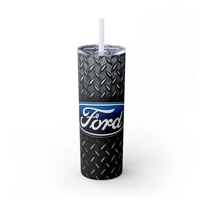 Ford Tread Skinny Tumbler with Straw, 20oz