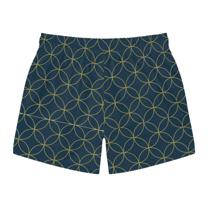 Men’s Abstract Circular Swim Trunks