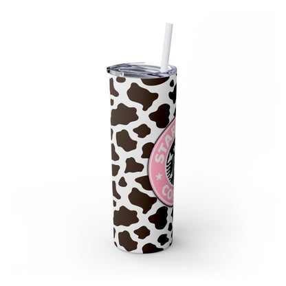 Starbucks Coffee Pink & Brown Skinny Tumbler, 20oz