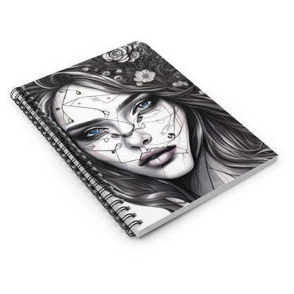 Beautiful Woman! Journal or Notebook. Minimalist, Notes Spiral Notebook - Ruled Line