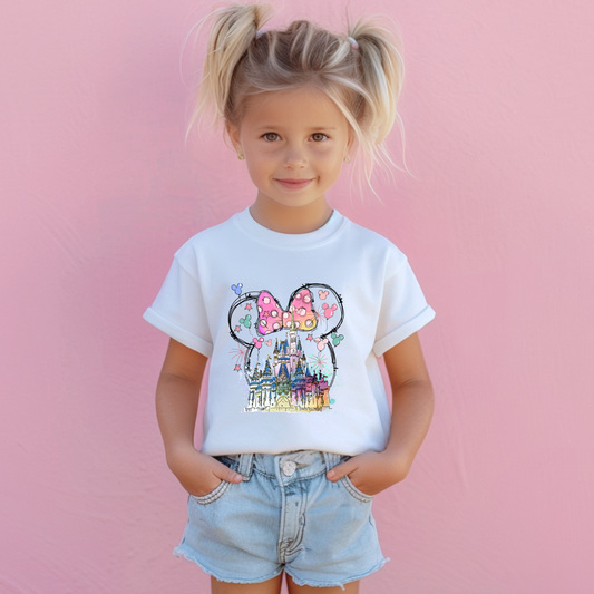 Toddler Tee - Magic Kingdom Minnie Castle Design