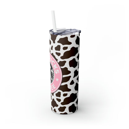Starbucks Coffee Pink & Brown Skinny Tumbler, 20oz