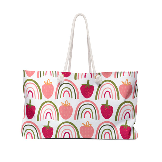 Strawberry Rainbow Shake, Weekender Bag