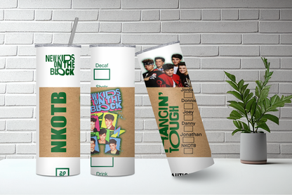 NKOTB New Kids on The Block 90's Skinny Tumbler, 20oz