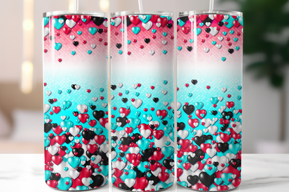 Tik Tok Hearts Enthusiast’s 20oz Slim Trendsetter Tumbler