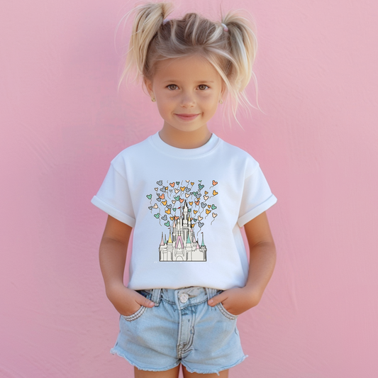 Toddler Tee - Disney World Pastel Castle