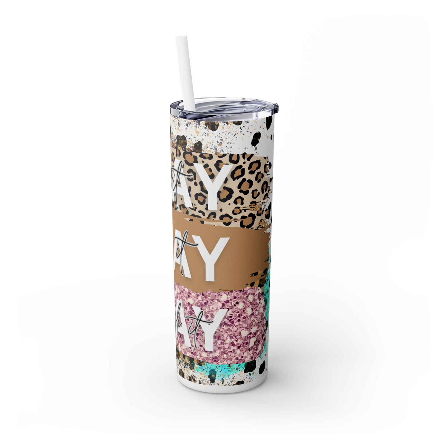 Pray Pray Pray, Christian Skinny Tumbler, 20oz