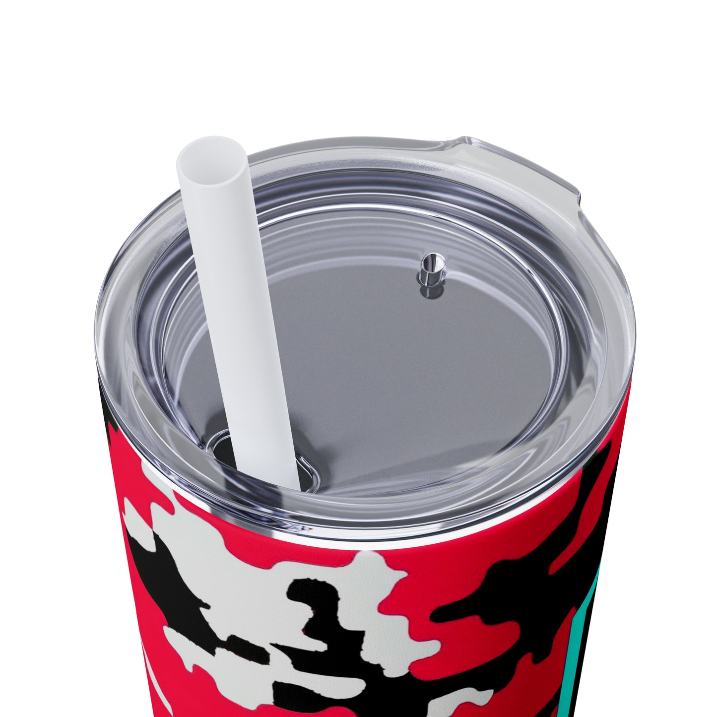 Tik Tok Pink White & Black Skinny Tumbler, 20oz