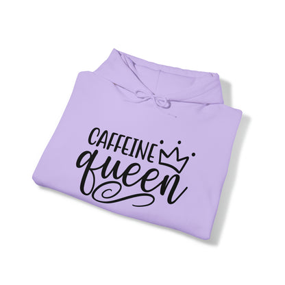 Caffeine Queen Hoodie - Comfortable & Fashionable Sweatshirt in Multiple Colors Coffee Lover, Caffeine Lover