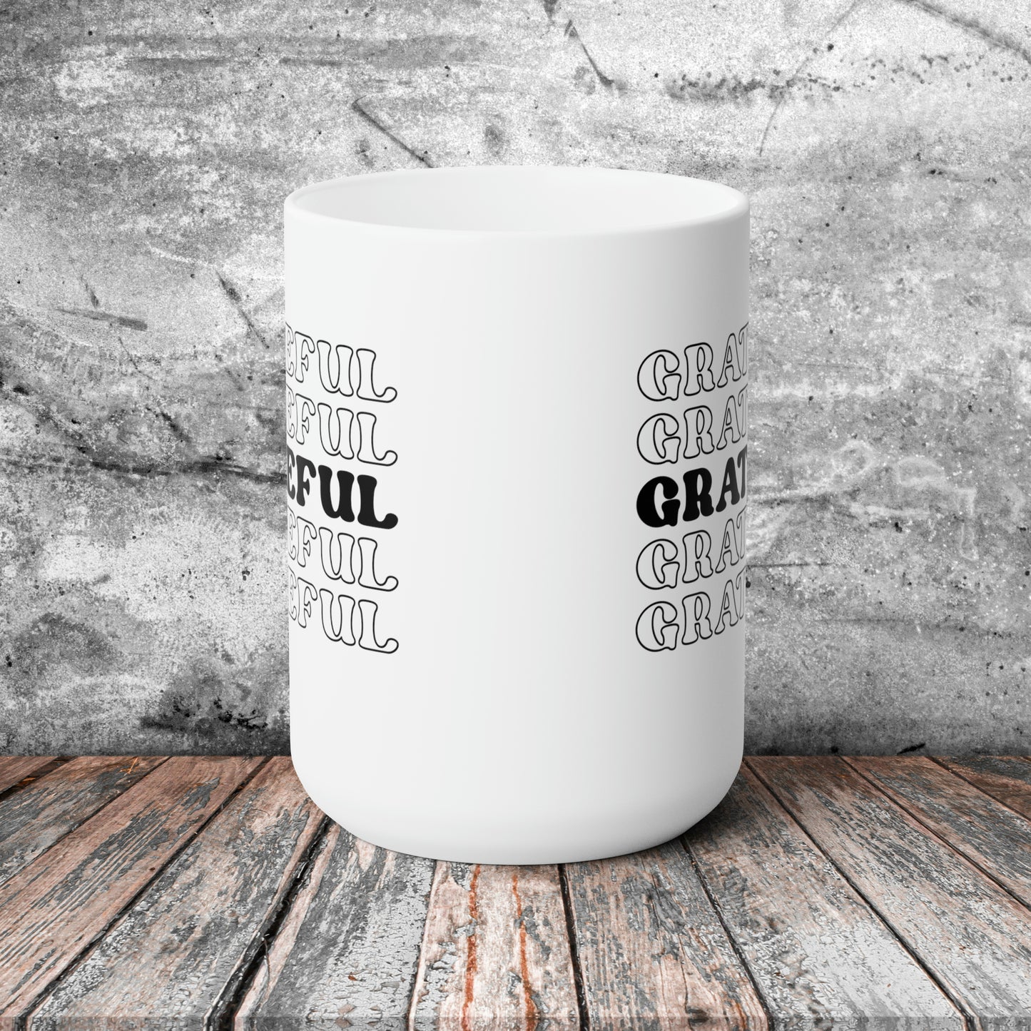 Grateful! Fall Ceramic Mug 15oz