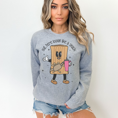 Out Here Looking Like a Snack! Crewneck Sweatshirt