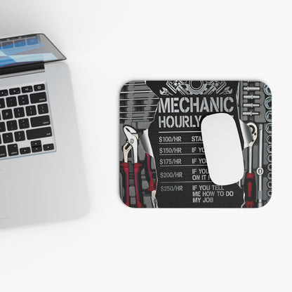Mechanics Hourly Rate Mouse Pad (Rectangle)