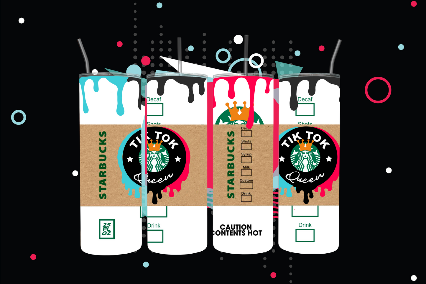 Tik Tok Starbucks Skinny Tumbler, 20oz