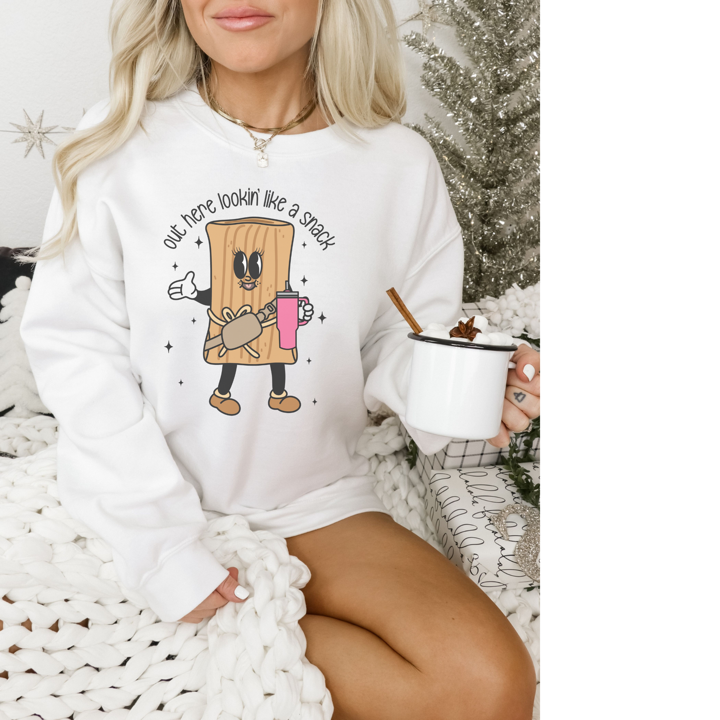 Out Here Looking Like a Snack! Crewneck Sweatshirt