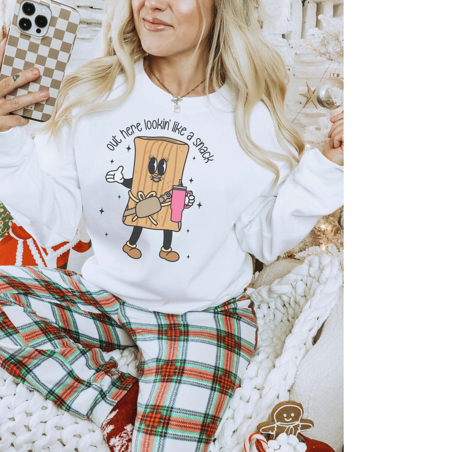 Out Here Looking Like a Snack! Crewneck Sweatshirt