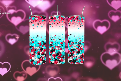Tik Tok Hearts Enthusiast’s 20oz Slim Trendsetter Tumbler
