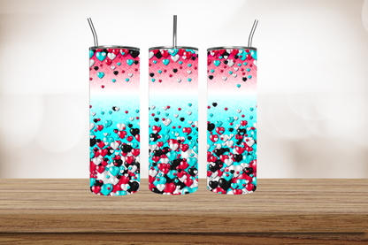 Tik Tok Hearts Enthusiast’s 20oz Slim Trendsetter Tumbler