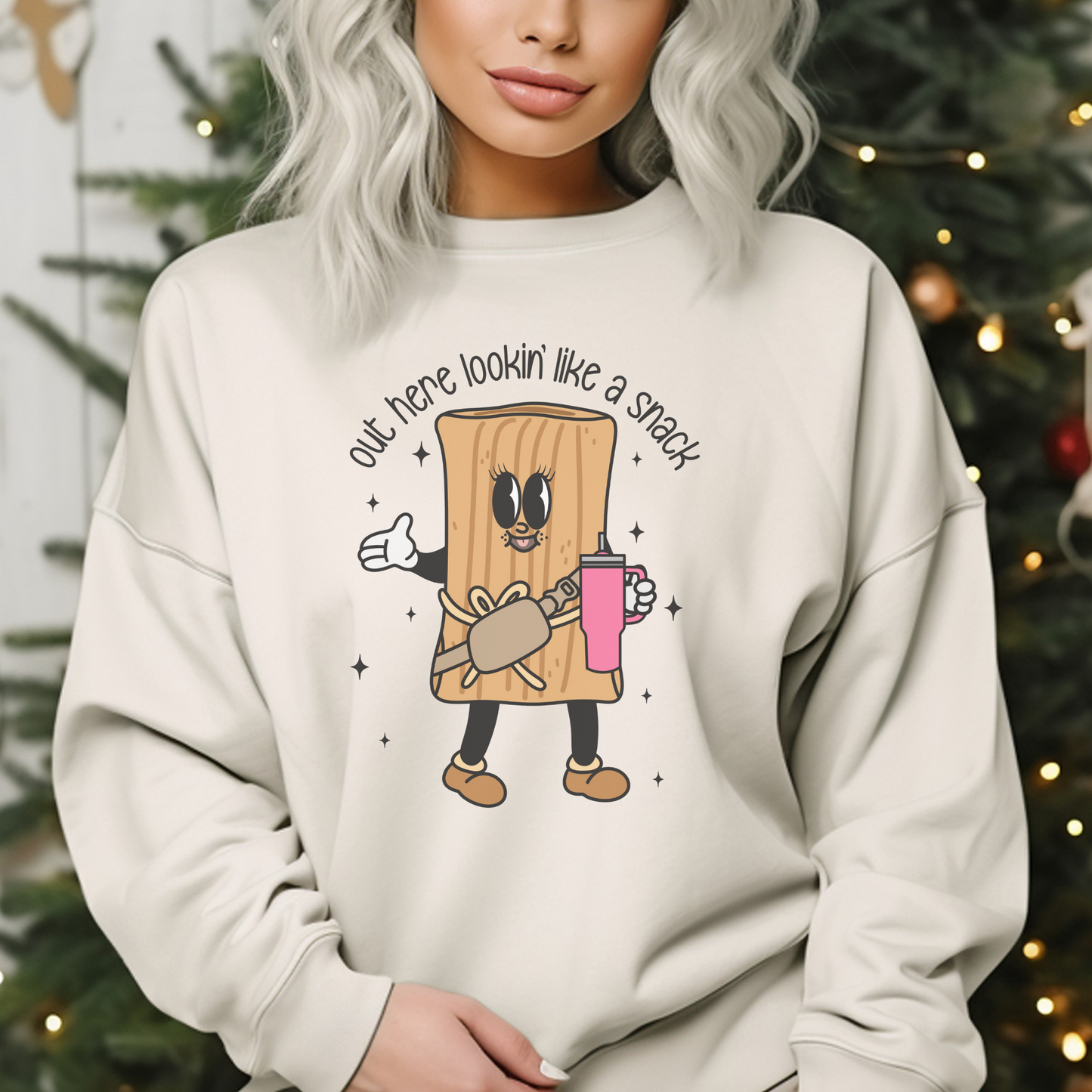 Out Here Looking Like a Snack! Crewneck Sweatshirt