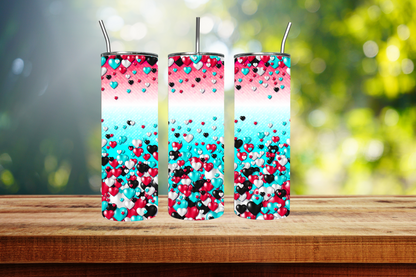 Tik Tok Hearts Enthusiast’s 20oz Slim Trendsetter Tumbler