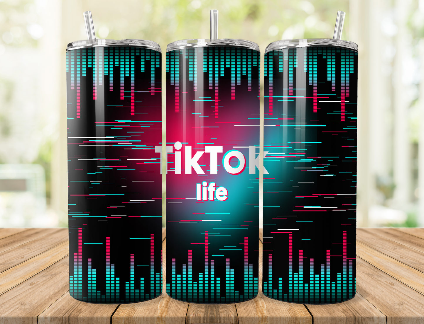 Tik Tok Life Skinny Tumbler, 20oz