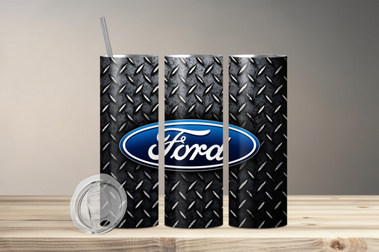 Ford Tread Skinny Tumbler with Straw, 20oz