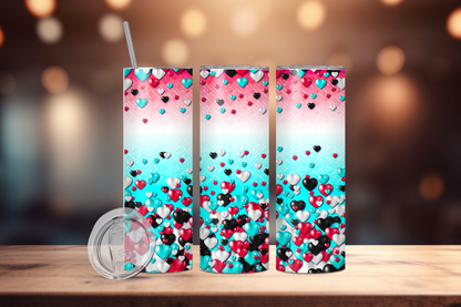 Tik Tok Hearts Enthusiast’s 20oz Slim Trendsetter Tumbler