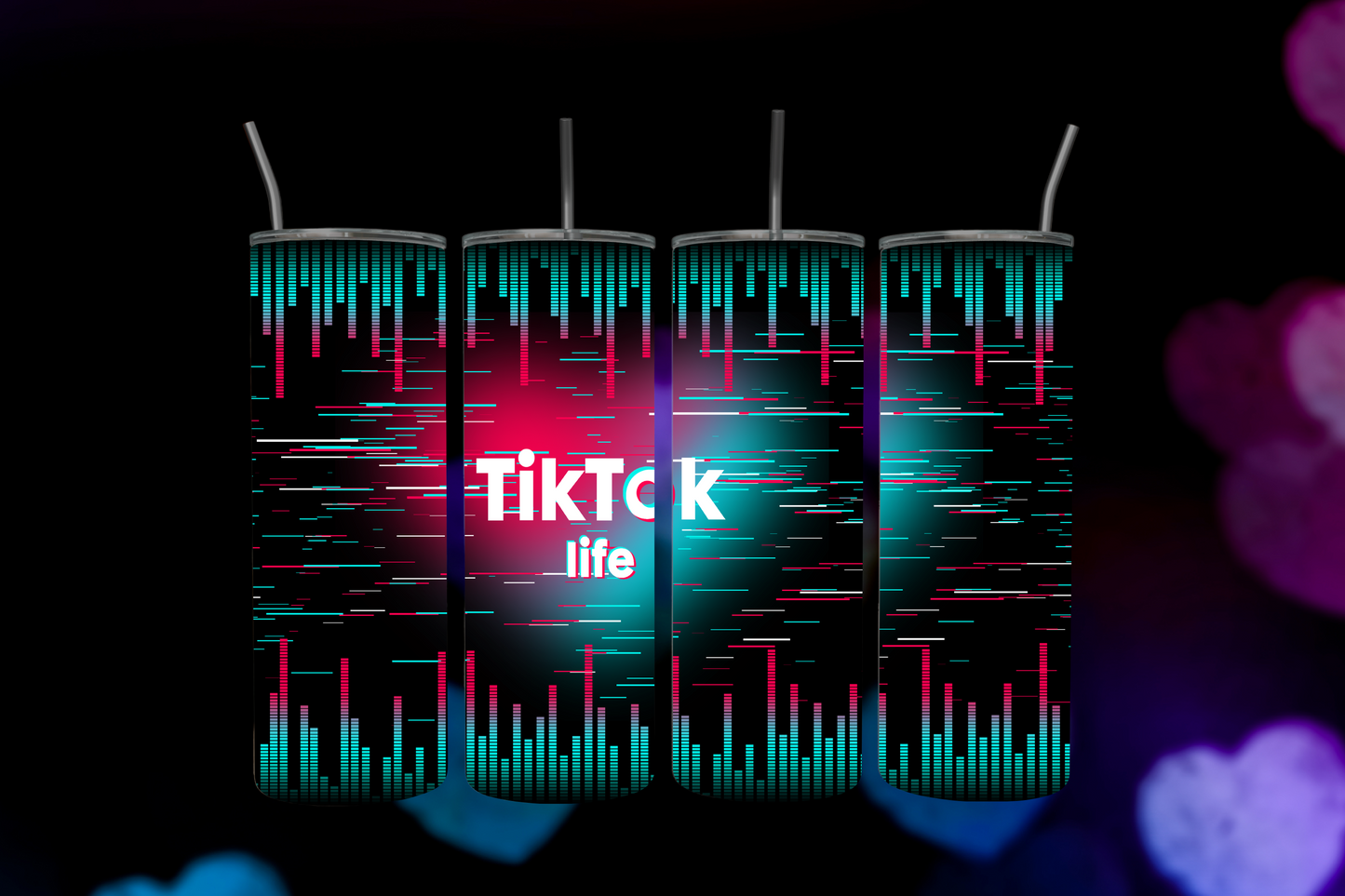 Tik Tok Life Skinny Tumbler, 20oz