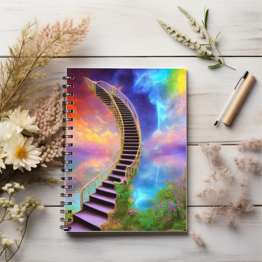Stairway to Heaven Spiral Notebook Christian
