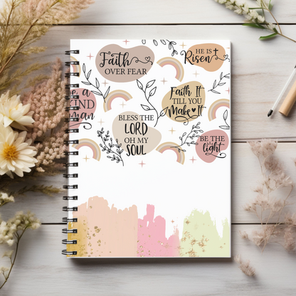 Be still, be the light! Christian journal or Notebook. Notes Spiral Notebook - Ruled Line