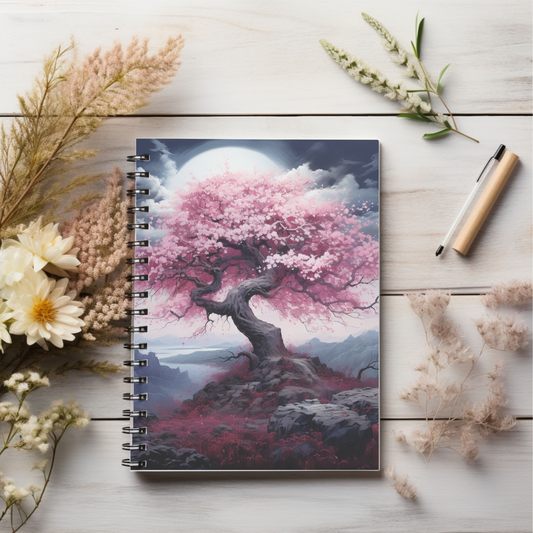 Cherry Blossom A Pink Spiral Notebook